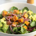 Roasted Sweet Potato and Avocado Salad