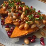 Sweet Potato with Butter Beans Crunch