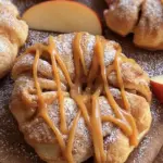 Vegan Apple Puff Pasty Doughnuts