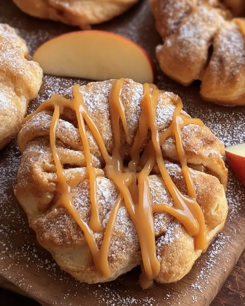 Vegan Apple Puff Pasty Doughnuts