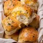 Cheesy Garlic Dinner Rolls