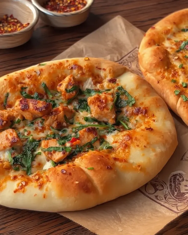 Creamy Chicken Pide