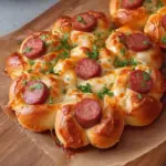 Flower Buns with Cheese and Sausage