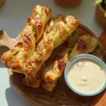Jalapeños Popper Puff Pastry Twists
