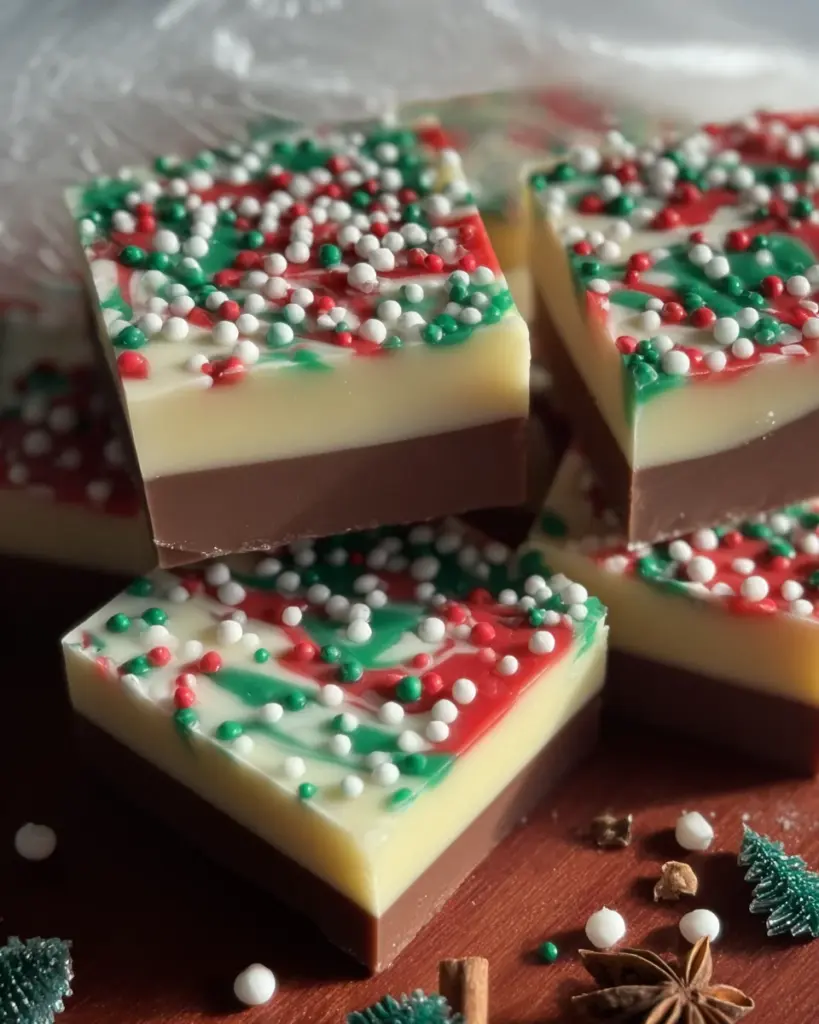 Layered Christmas Fudge