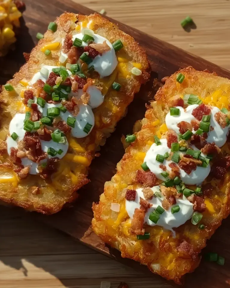 Loaded Hashbrown patties