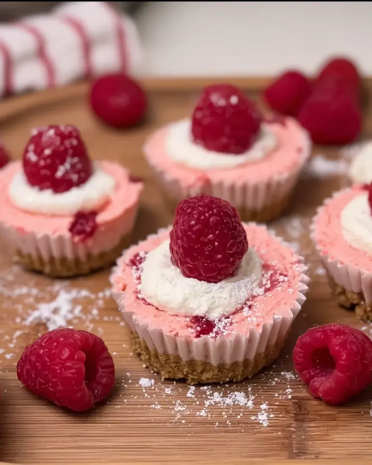 Low Calorie Mini Raspberry Cheesecake