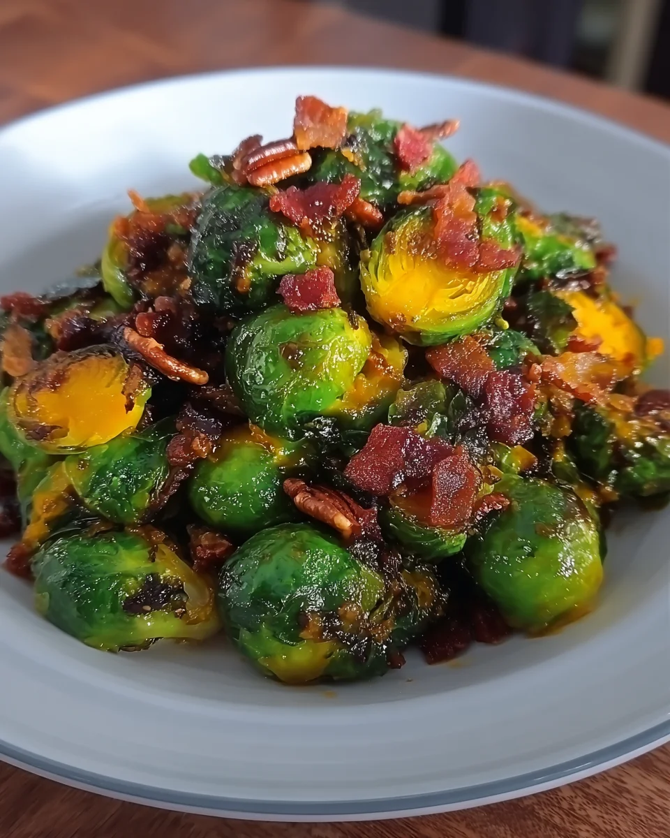 Maple Bacon Brussel Sprouts