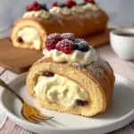 No-Bake Vanilla Tiramisu Roll