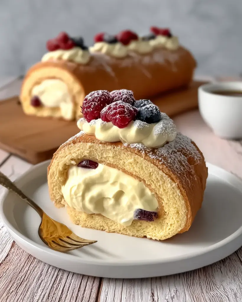 No-Bake Vanilla Tiramisu Roll