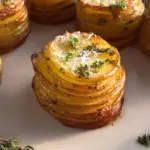 Potato Stacks with Garlic Herb Butter