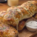 SOFT ALFREDO CHICKEN BREAD