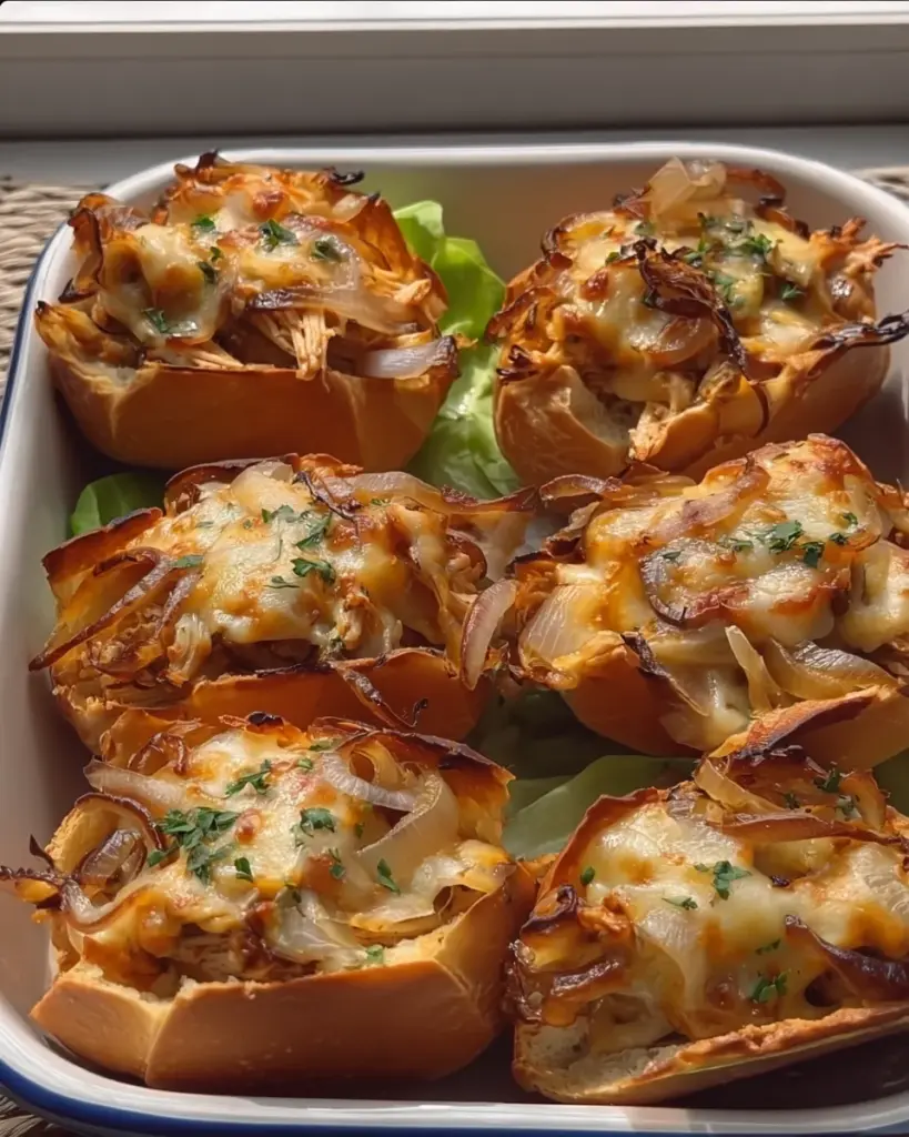 Spicy Chicken Buns with Cheese Onion