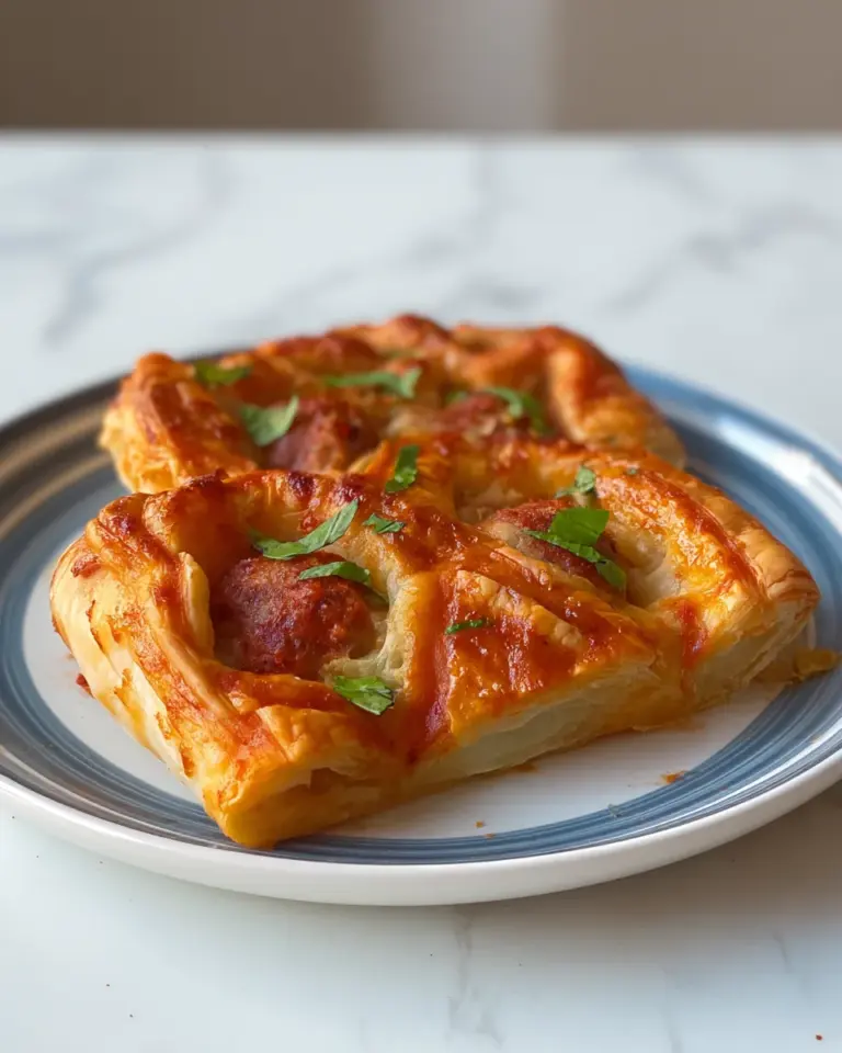 Upside Down Meatball Puff Pastry