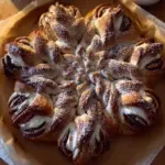 cinnamon roll pull apart snowflake
