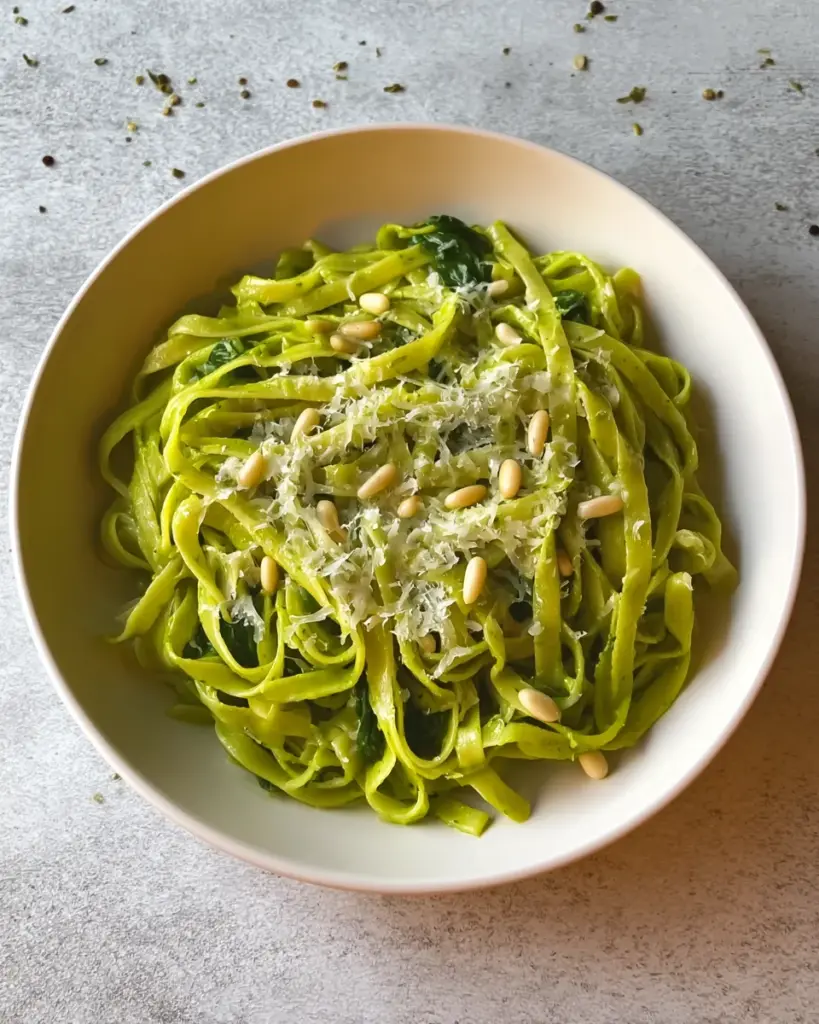 10 Minute Spinach Pasta