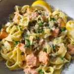 15-Minute Creamy Lemon Salmon Pasta