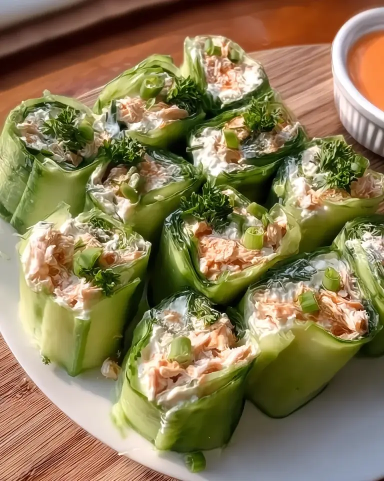 Buffalo Chicken Cucumber Roll