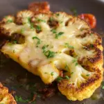 Cheesy cauliflower steaks