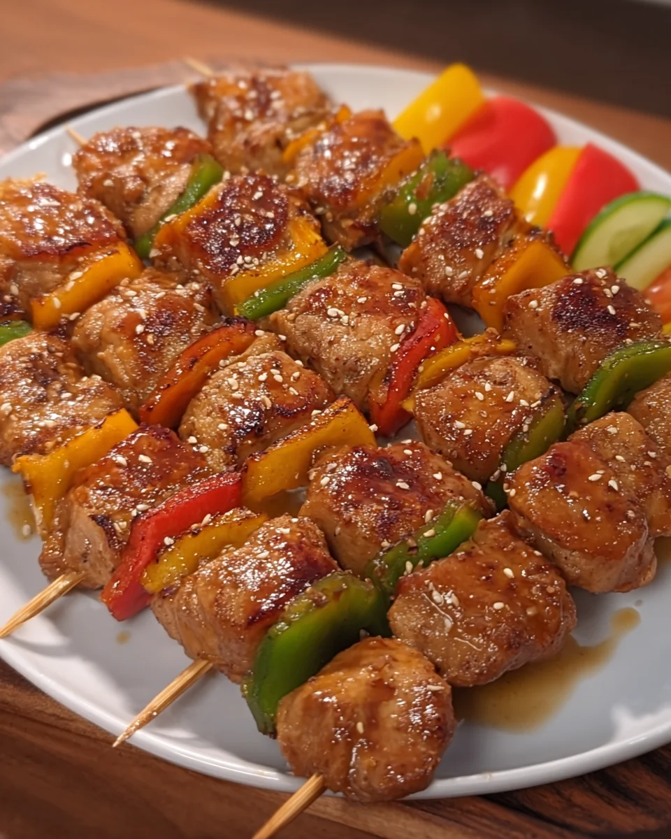 Chinese chicken on a stick