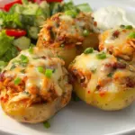 Crack Chicken Stuffed Baked Potatoes