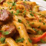 Creamy Cajun Sausage Pasta