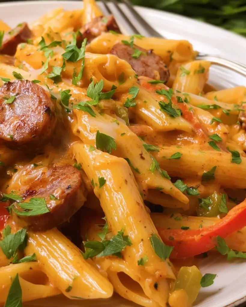 Creamy Cajun Sausage Pasta