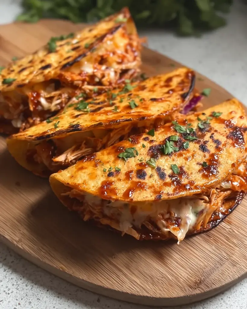Garlic Honey BBQ Pulled Chicken Tacos
