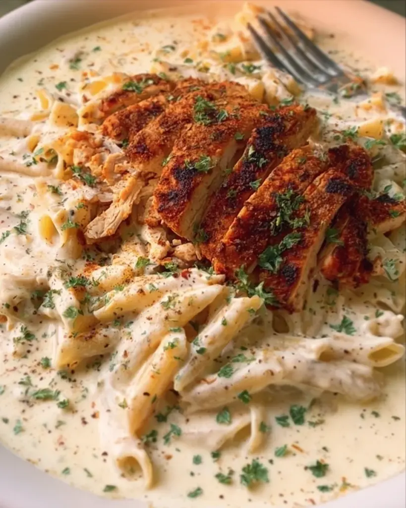 Grilled Chicken Alfredo Pasta