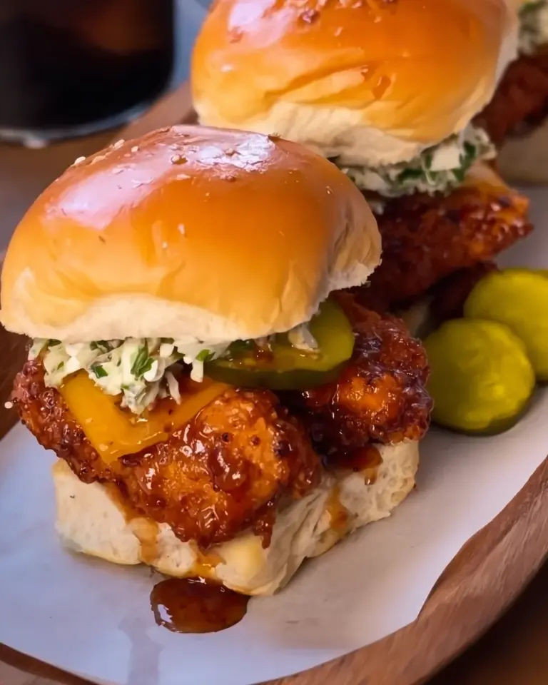 Hot Honey Chicken Sliders