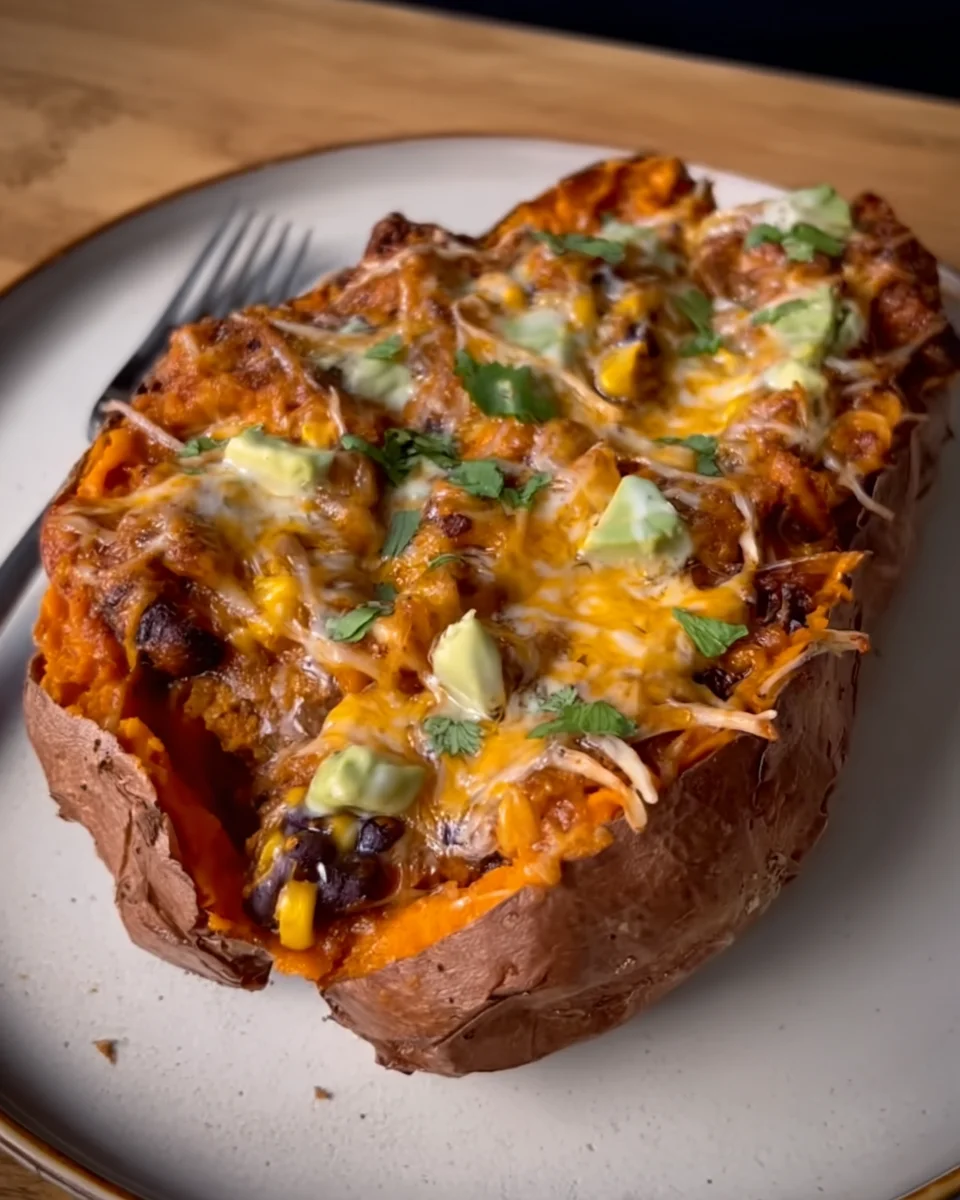 Loaded Sweet Potato Boats