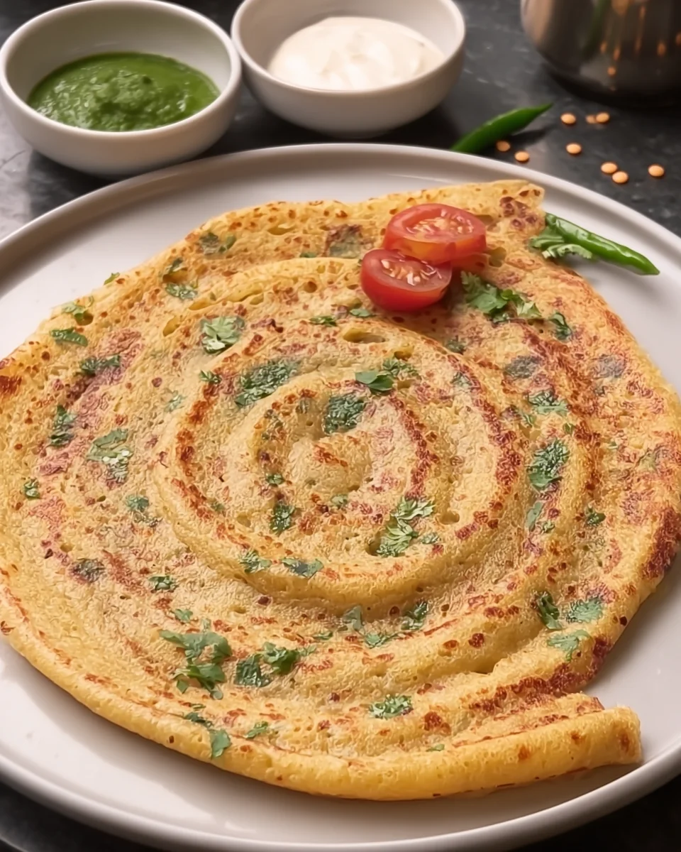 Masoor Dal Chilla Savory Red Lentil Pancakes