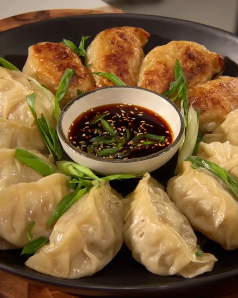 Pan-Fried Chicken Dumplings