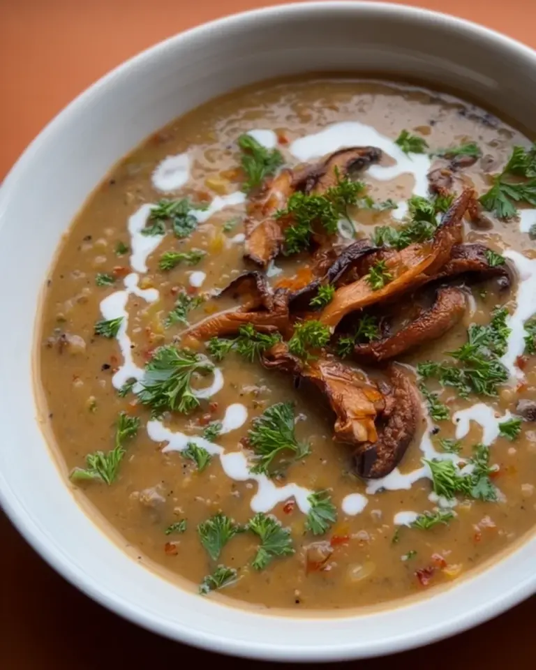 Rich Creamy Mushroom Soup