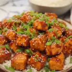 Spicy Honey Garlic Tofu