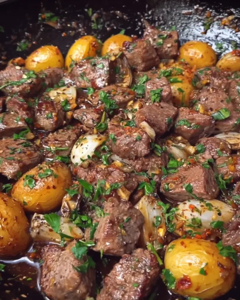 Steak Bites and Potatoes