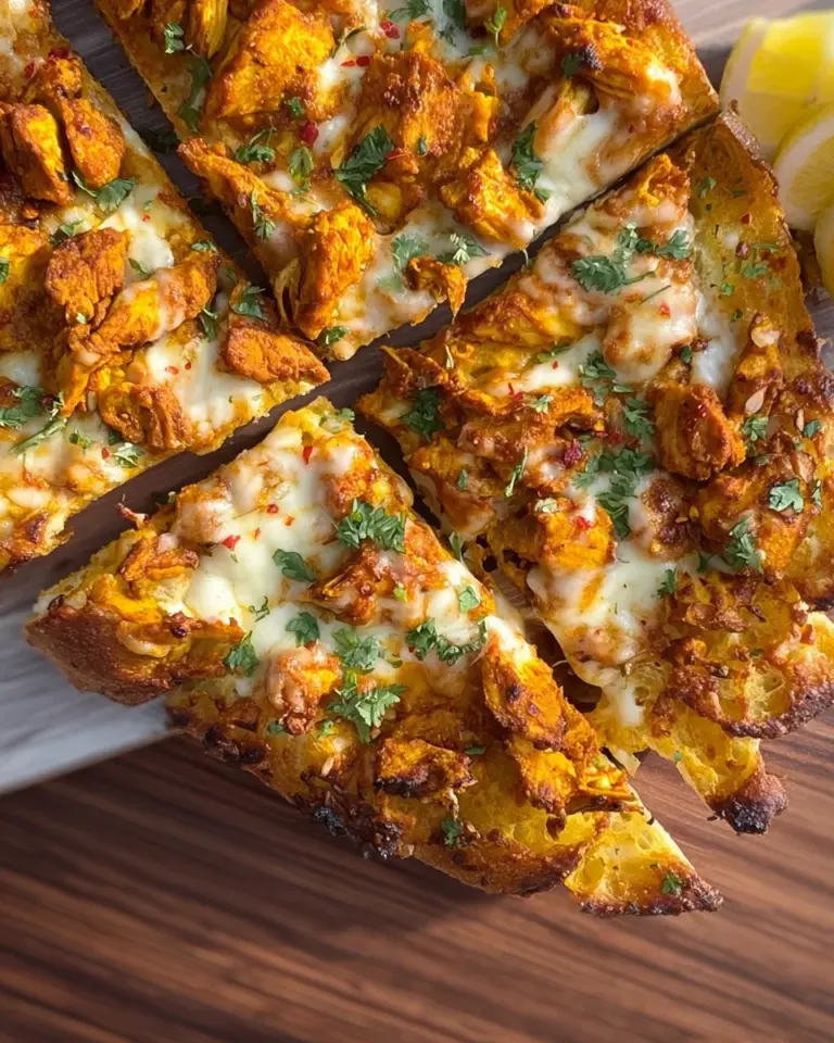 Tandoori Chicken Garlic Bread