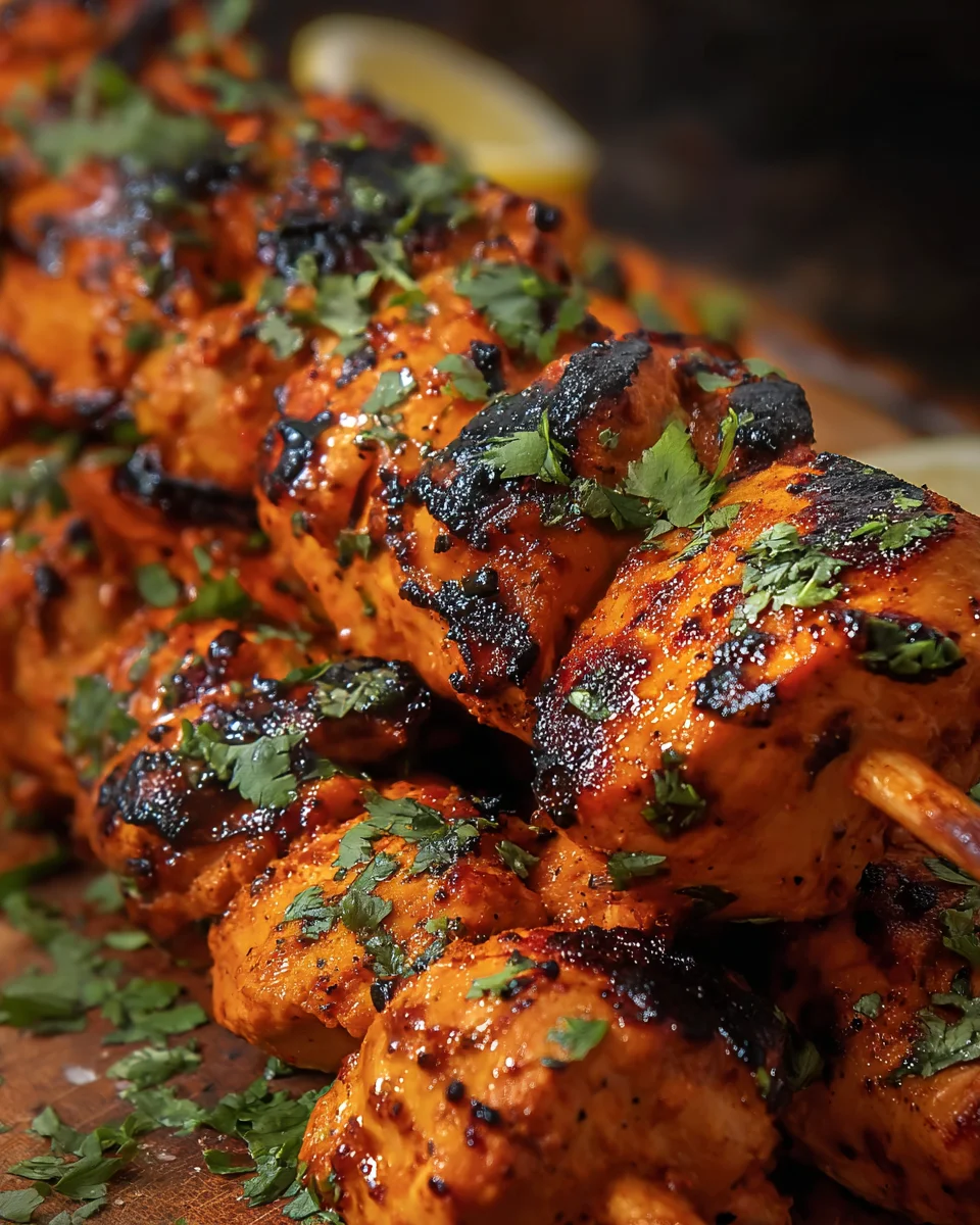 Tandoori Chicken Tikka Skewers