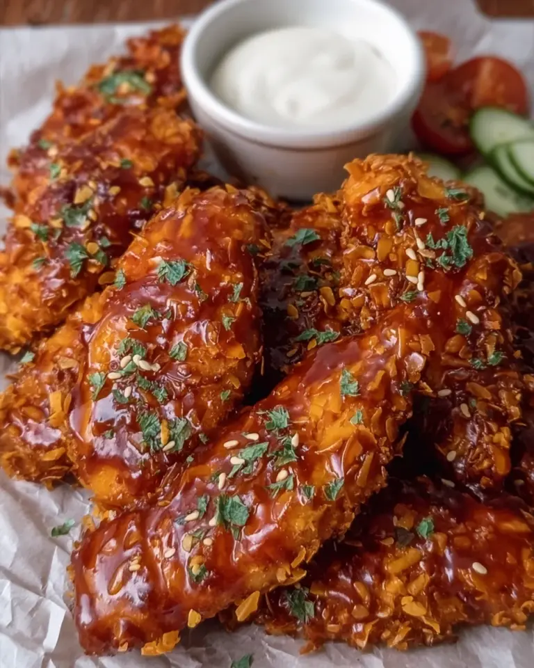 AIR FRYER CRISPY HONEY SRIRACHA BBQ CHICKEN TENDERS