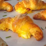 Bacon Egg & Cheese Garlic Parm Croissants