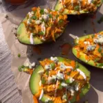 Buffalo Chicken Stuffed Avocados