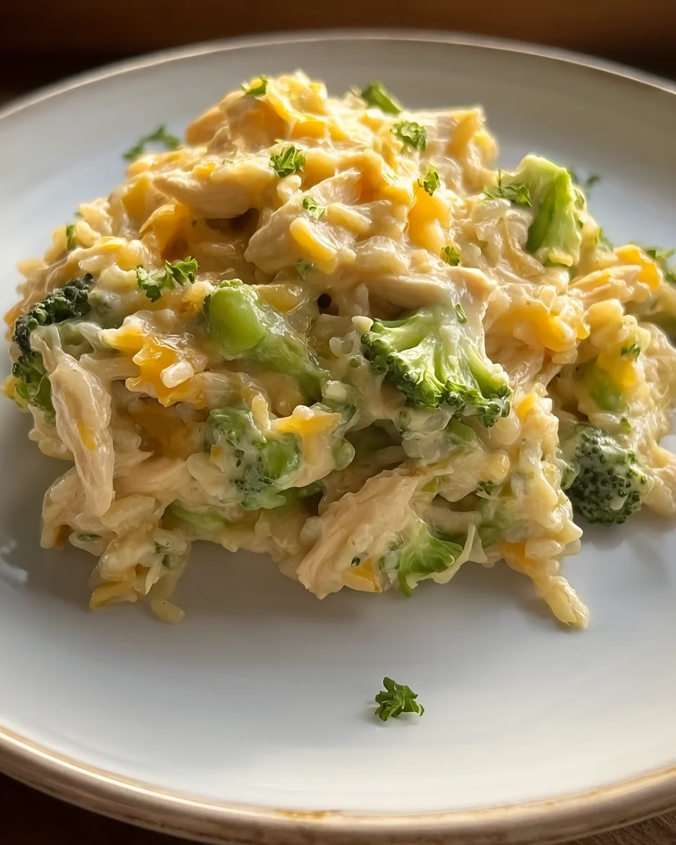 Cheesy Chicken and Rice with Broccoli