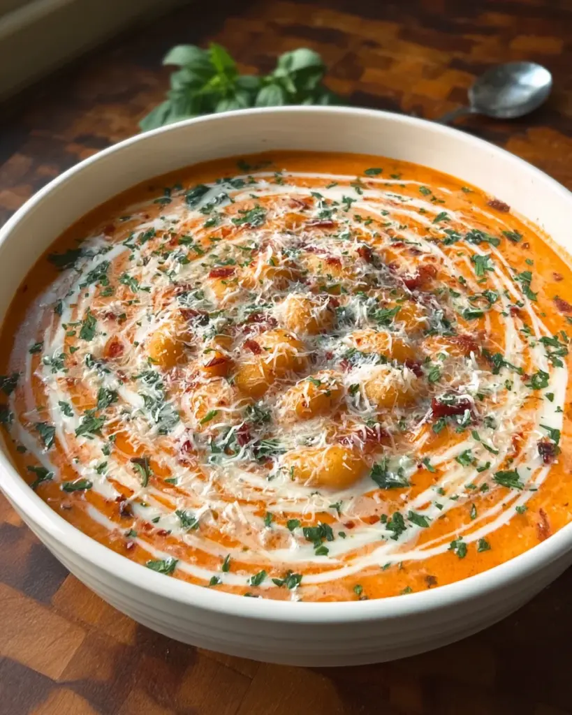 Creamy One Pot Tomato Gnocchi Soup
