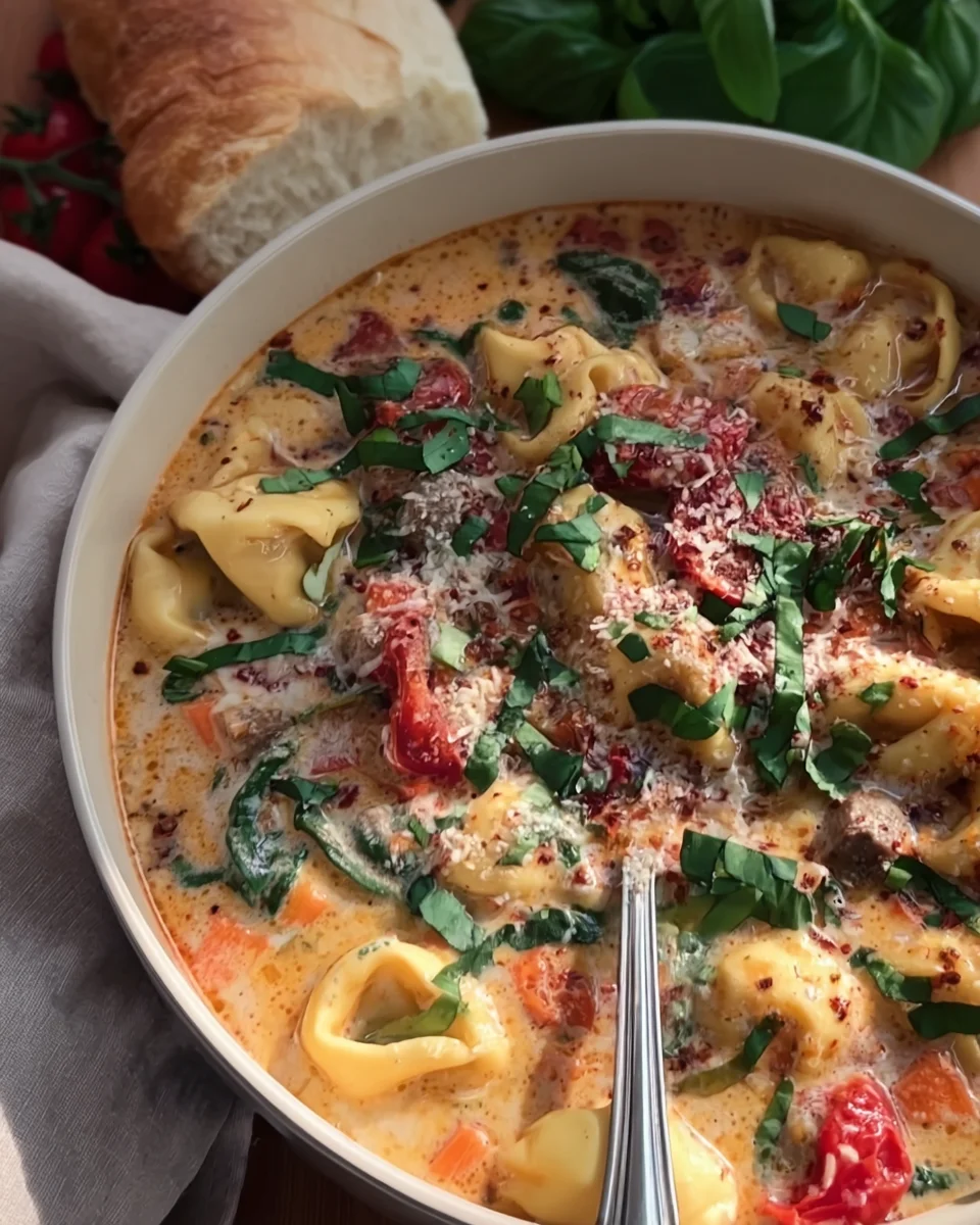 Creamy Tortellini Soup