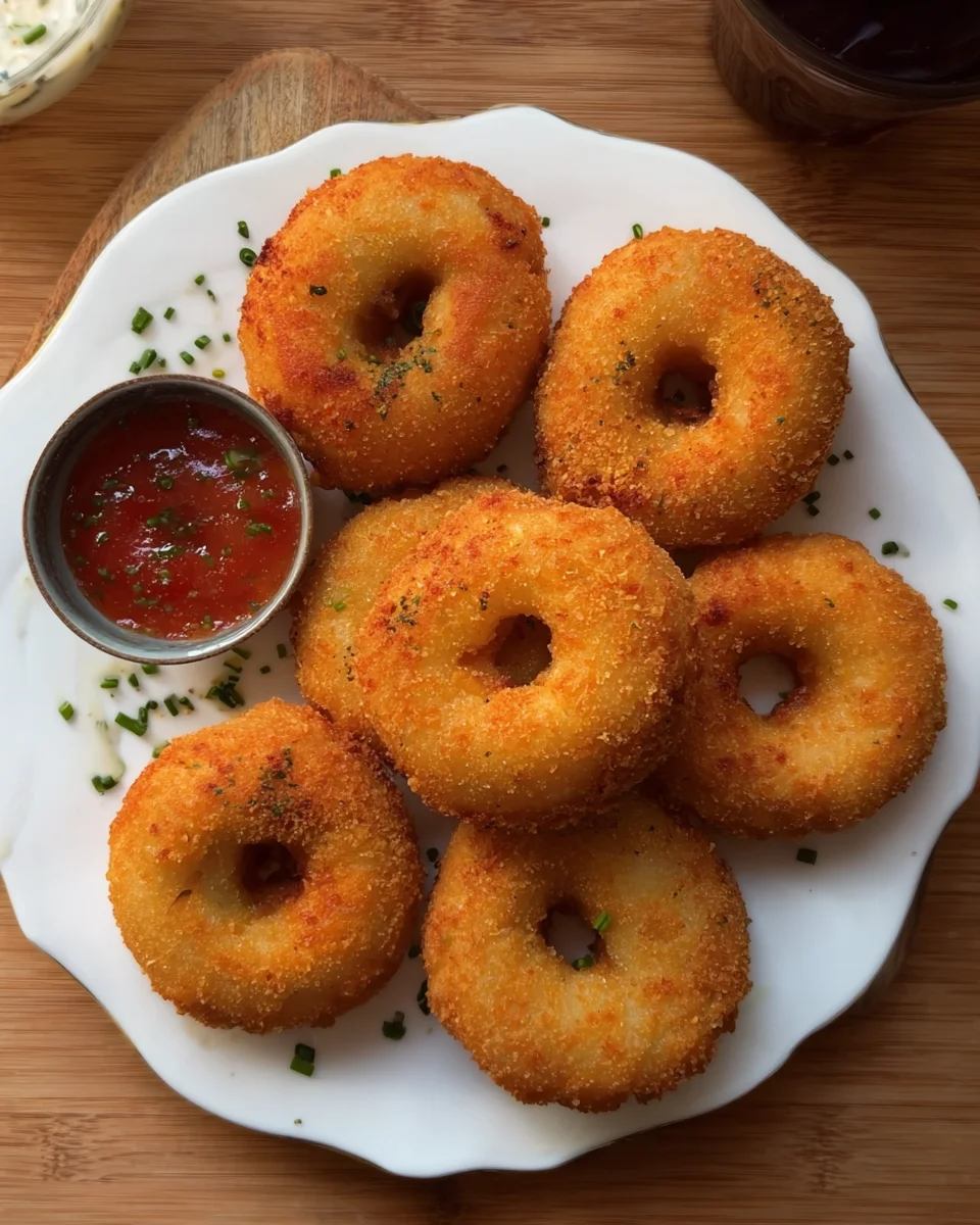 Crispy Chicken and Potato doughnuts
