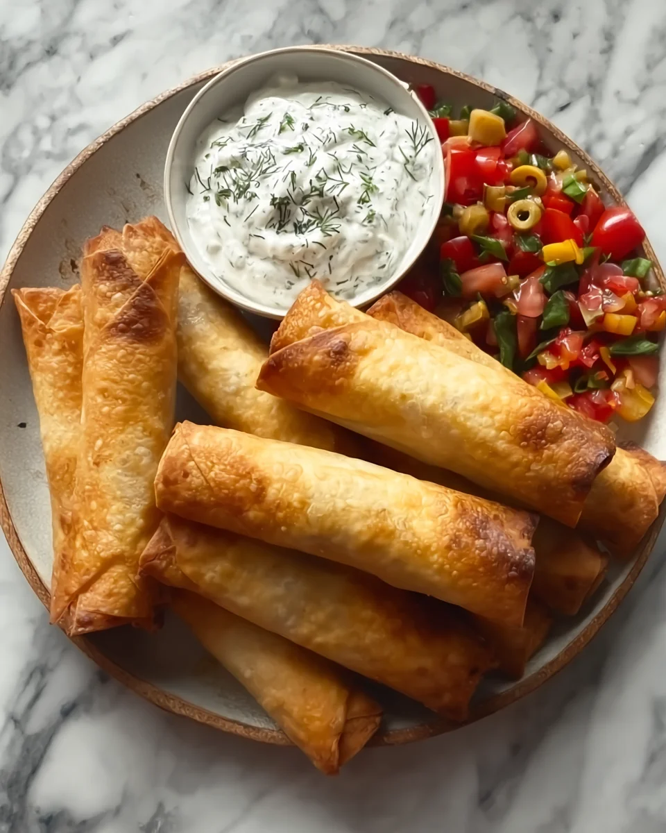Greek chicken taquitos