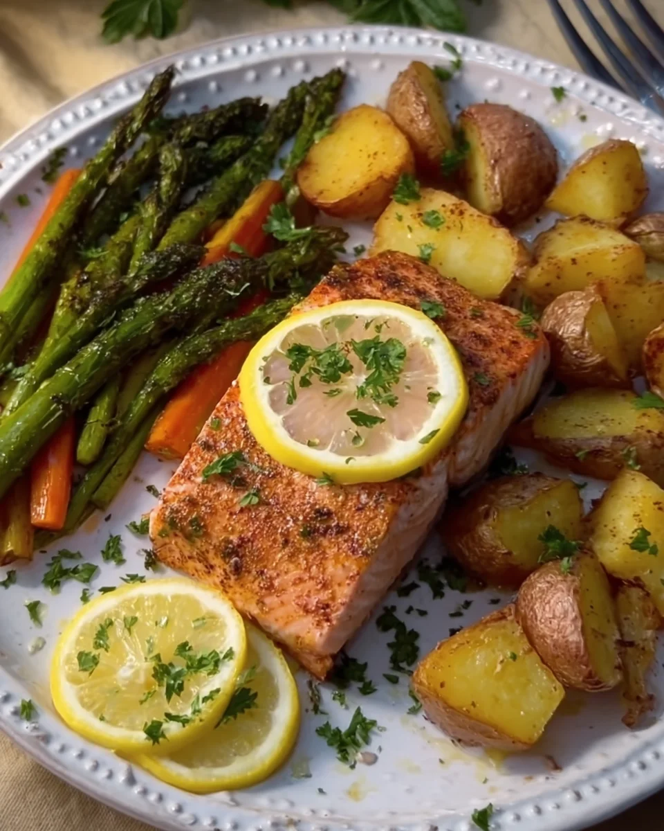 Healthy Sheet Pan Salmon