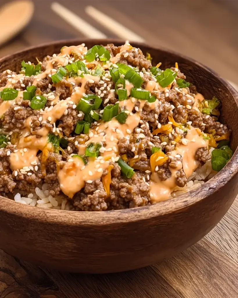 Korean Ground Beef Bowls