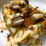 Loaded Baked Potato with Steak Bites