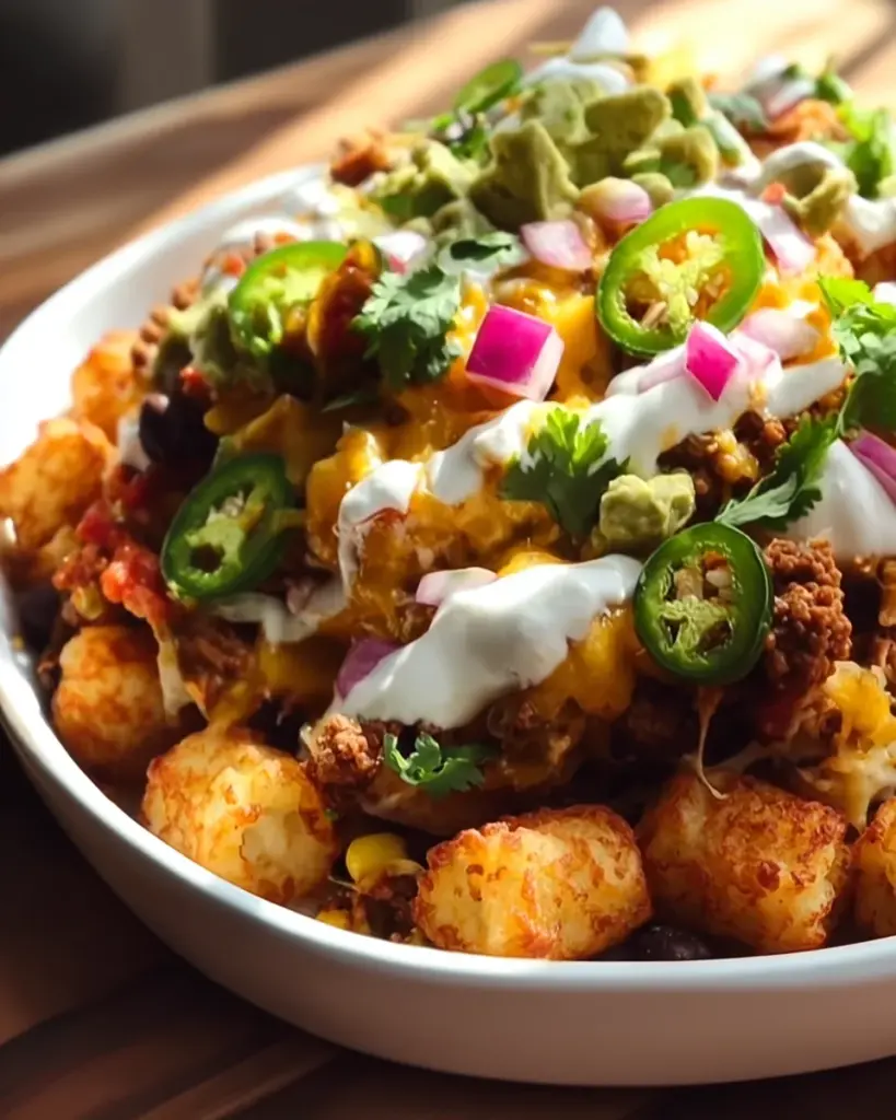 Loaded Tater Tot Nachos